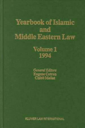 Yearbook of Islamic and Middle Eastern Law, Volume 1 (1994-1995) de Eugene Cotran