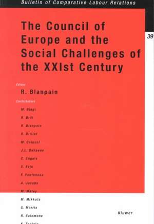 The Council of Europe and the Social Challenges of the Xxist Century de Michael Baurmann