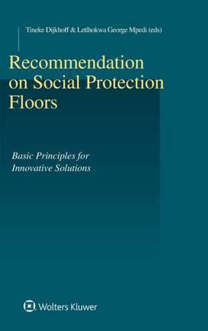 Recommendation on Social Protection Floors: Basic Principles for Innovative Solutions de Tineke Dijkhoff