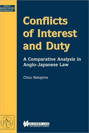 Conflicts of Interest and Duty, a Comparative Analysis in Anglo-J de Chizu Nakajima