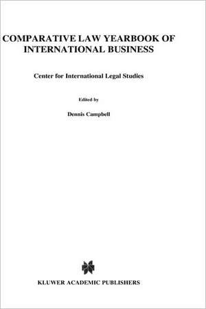 Comparative Law Yearbook of International Business 2001 de Dennis Campbell