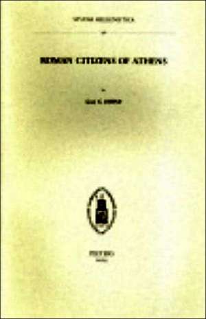 Roman Citizens of Athens de S. G. Byrne