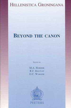 Beyond the Canon de M. A. Harder