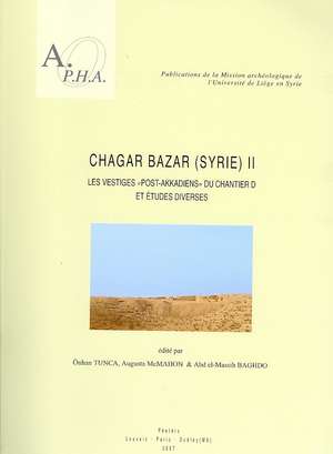 Chagar Bazar (Syrie) II: Les Vestiges Post-Akkadiens Du Chantier D Et Etudes Diverses de O. Tunca