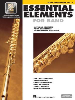 Essential Elements for Band Avec Eei Vol. 1 - Flute Traversiere Book/Online Media de Hal Leonard Corp