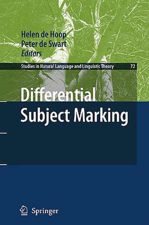 Differential Subject Marking de Helen de Hoop