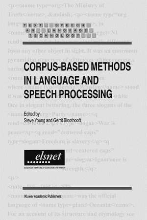 Corpus-Based Methods in Language and Speech Processing de Steve Young