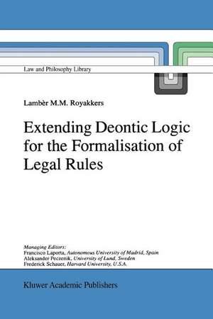 Extending Deontic Logic for the Formalisation of Legal Rules de L.L. Royakkers