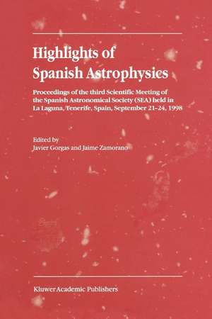 Highlights of Spanish Astrophysics I de Javier Gorgas