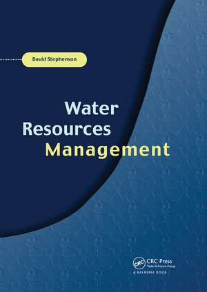 Water Resources Management de David Stephenson