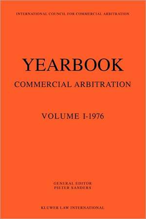 Yearbook Commercial Arbitration de Pieter Sanders