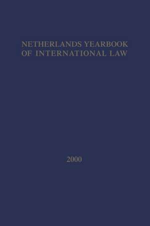 Netherlands Yearbook of International Law:2000 de M. Fitzmaurice