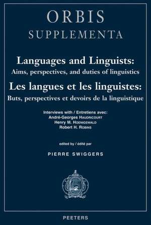 Languages and Linguists: Buts, Perspectives Et Devoirs de La Linguistiq de E. Peters