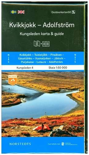 Kvikkjokk Adolfström Kungsleden 4 1:50 000