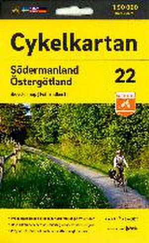 Cykelkartan Blad 22 Södermanland/Östergötland 1:90000