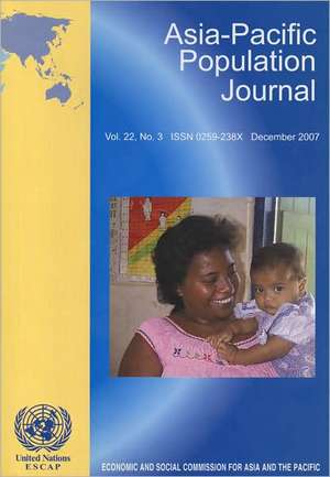 Asia Pacific Population Journal December 2007 de Bernan