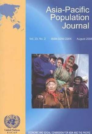 Asia Pacific Population Journal August 2008 de United Nations