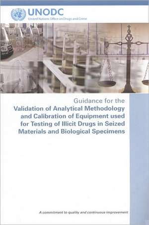 Guidance for the Validation of Analytical Methodology and Calibration of Equipment Used for Testing of Illicit Drugs in Seized Materials and Biologica de United Nations