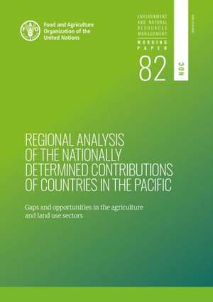 Regional analysis of the nationally determined contributions in the Pacific de M. Bernoux