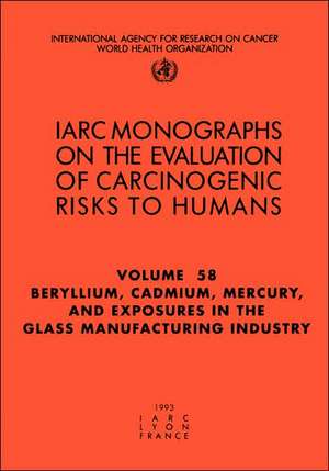 Beryllium Cadmium Mercury and Exposures in the Glass Manufacturing Industry de Iarc Working Group On The Evaluation Of