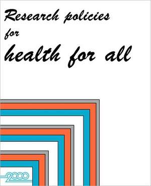 Research Policies for Health for All de Who