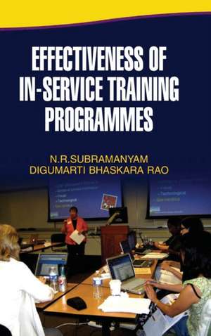 Effectiveness of In-Service Training Programmes de N. R. Subrahamanyam