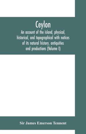 Ceylon de James Emerson Tennent