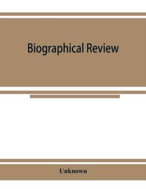 Biographical review de Unknown