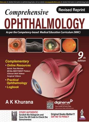 Comprehensive Ophthalmology: With Ophthalmology Logbook Plus Practical Ophthalmology de AK Khurana