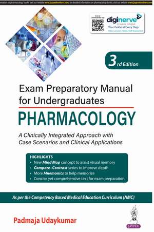 Exam Preparatory Manual for Undergraduates: Pharmacology de Padmaja Udaykumar