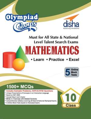 Olympiad Champs Mathematics Class 10 with 5 Mock Online Olympiad Tests de Disha Experts