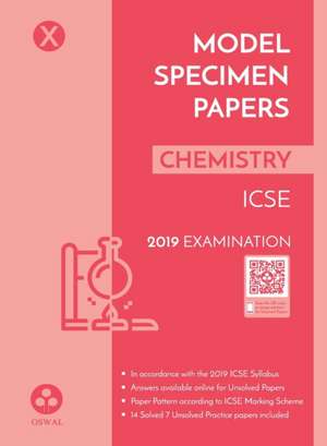 Model Specimen Papers for Chemistry de Oswal Publishers