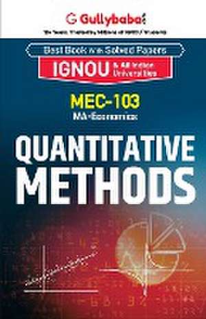 MEC-103 Quantitative Methods de Gullybaba. Com Panel