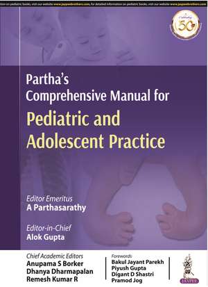 Partha's Comprehensive Manual for Pediatric and Adolescent Practice de A Parthasarathy