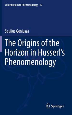 The Origins of the Horizon in Husserl’s Phenomenology de Saulius Geniusas