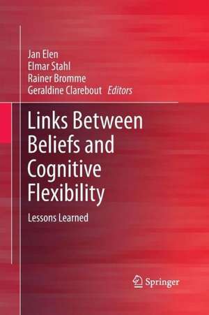 Links Between Beliefs and Cognitive Flexibility: Lessons Learned de Jan Elen