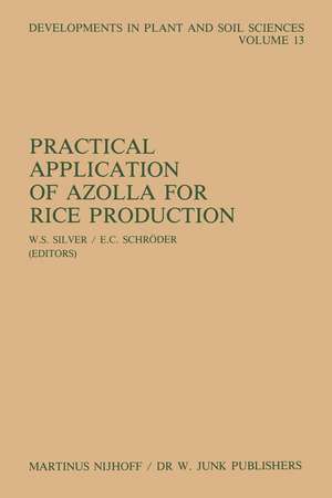 Practical Application of Azolla for Rice Production: Proceedings of an International Workshop, Mayaguez, Puerto Rico, November 17–19, 1982 de W.S. Silver