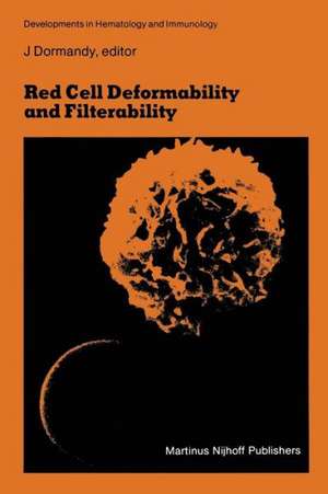 Red Cell Deformability and Filterability: Proceedings of the second workshop held in London, 23 and 24 September 1982 under the auspices of The Royal Society of Medicine and the Groupe de Travail sur la Filtration Erythrocytaire de John A. Dormandy