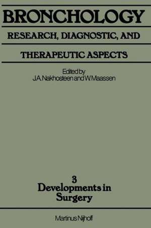 Bronchology: Research, Diagnostic, and Therapeutic Aspects: Proceedings of the Second World Congress for Bronchology, held at Düsseldorf, FRG, 2–4 June 1980 de J. A. Nakhosteen