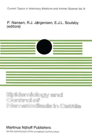 Epidemiology and Control of Nematodiasis in Cattle: An Animal Pathology in the CEC Programme of Coordination of Agricultural Research, held at the Royal Veterinary and Agricultural University, Copenhagen, Denmark, February 4–6, 1980 de P. Nansen