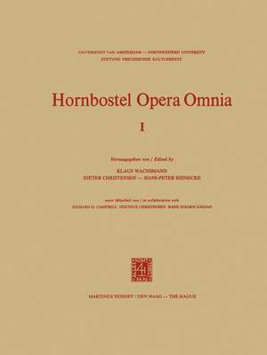 Hornbostel Opera Omnia de K.P. Wachsmann