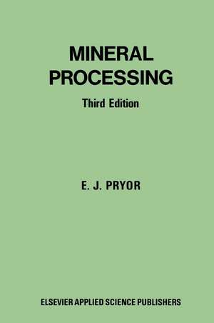 Mineral Processing de M.R. Pryor