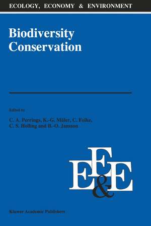 Biodiversity Conservation: Problems and Policies de Charles A. Perrings