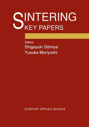 Sintering Key Papers de S. Somiya