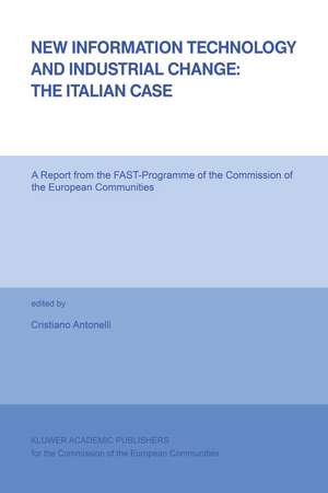 New Information Technology and Industrial Change: The Italian Case de Cristiano Antonelli