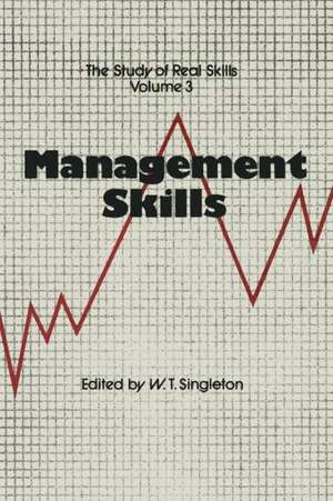 Management Skills de W. T. Singleton