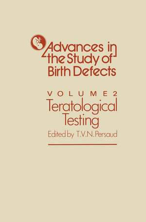 Teratological Testing de T.V.N. Persaud