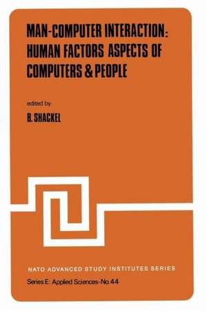 Man-Computer Interaction: Human Factors Aspects of Computers & People de B. Shackel