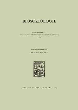 Biosoziologie de R. Tüxen