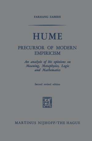 Hume: Precursor of Modern Empiricism de Farhang Zabeeh